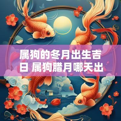 属狗的冬月出生吉日 属狗腊月哪天出生最好