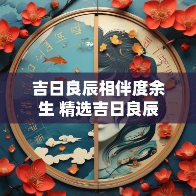 吉日良辰相伴度余生 精选吉日良辰