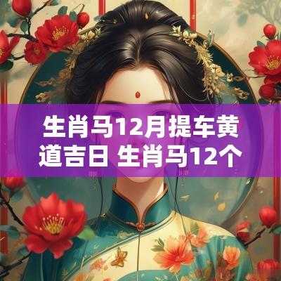 生肖马12月提车黄道吉日 生肖马12个月的运势