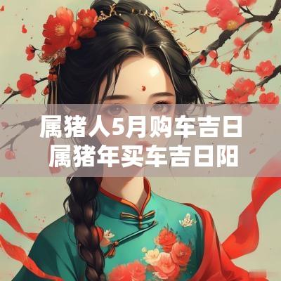 属猪人5月购车吉日 属猪年买车吉日阳历12月份