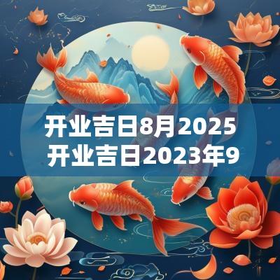 开业吉日8月2025 开业吉日2025年9月22日