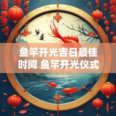 鱼竿开光吉日最佳时间 鱼竿开光仪式全过程