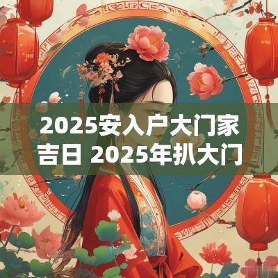 2025安入户大门家吉日 2025年扒大门吉日