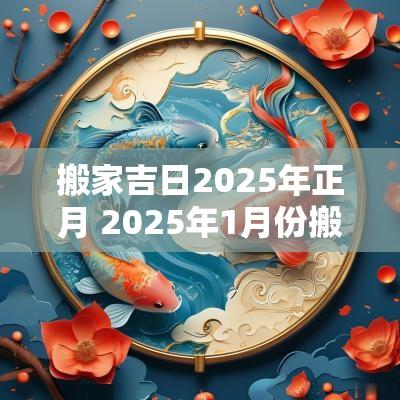 搬家吉日2025年正月 2025年1月份搬家入宅吉日