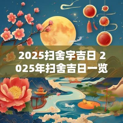 2025扫舍宇吉日 2025年扫舍吉日一览表