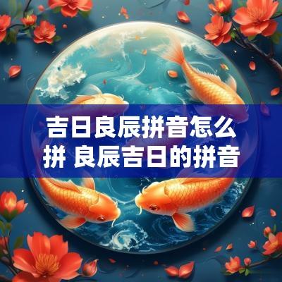 吉日良辰拼音怎么拼 良辰吉日的拼音
