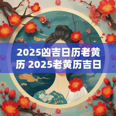 2025凶吉日历老黄历 2025老黄历吉日查询