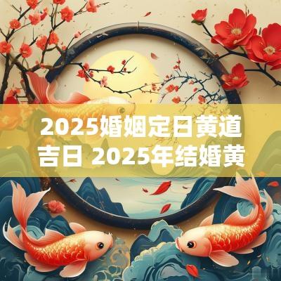 2025婚姻定日黄道吉日 2025年结婚黄道吉日一览表