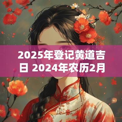 2025年登记黄道吉日 2025年农历2月登记的黄道吉日