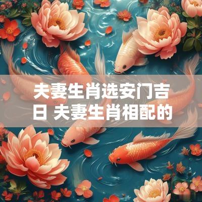 夫妻生肖选安门吉日 夫妻生肖相配的属相