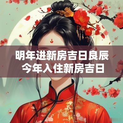 明年进新房吉日良辰 今年入住新房吉日