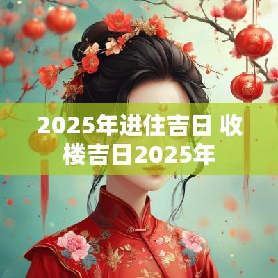 2025年进住吉日 收楼吉日2025年