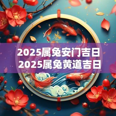 2025属兔安门吉日 2025属兔黄道吉日查询