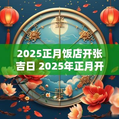 2025正月饭店开张吉日 2025年正月开饭店吉日