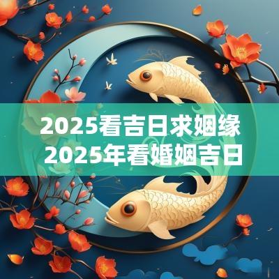 2025看吉日求姻缘 2025年看婚姻吉日查询
