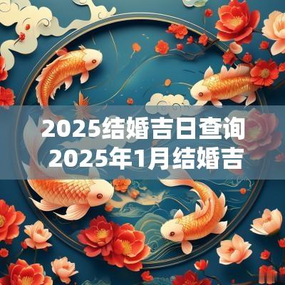 2025结婚吉日查询 2025年1月结婚吉日查询