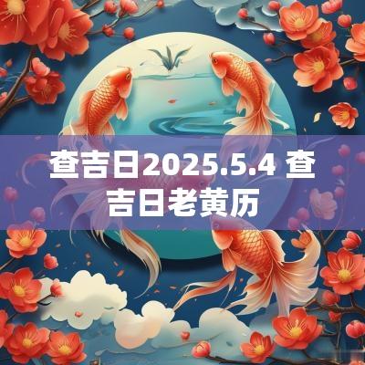 查吉日2025.5.4 查吉日老黄历