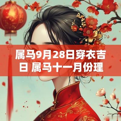 属马9月28日穿衣吉日 属马十一月份理发吉日