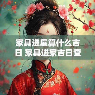 家具进屋算什么吉日 家具进家吉日查询