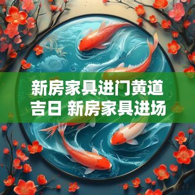 新房家具进门黄道吉日 新房家具进场有什么讲究风水学