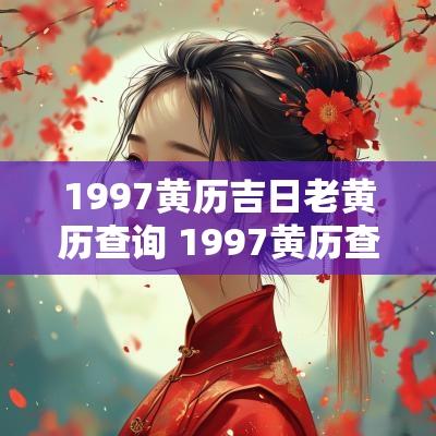 1997黄历吉日老黄历查询 1997黄历查询