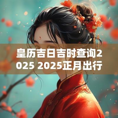 皇历吉日吉时查询2025 2025正月出行吉日吉时