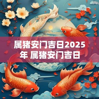 属猪安门吉日2025年 属猪安门吉日