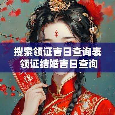 搜索领证吉日查询表 领证结婚吉日查询网