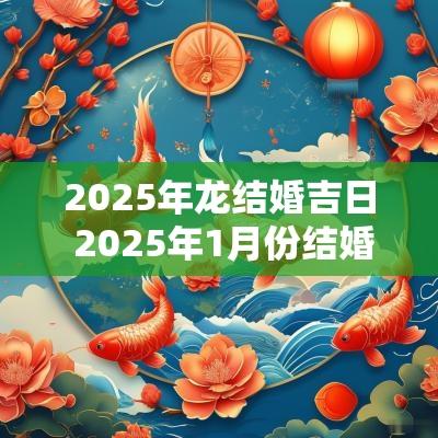 2025年龙结婚吉日 2025年1月份结婚最好吉日