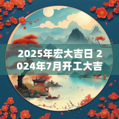 2025年宏大吉日 2025年7月开工大吉黄历吉日查询