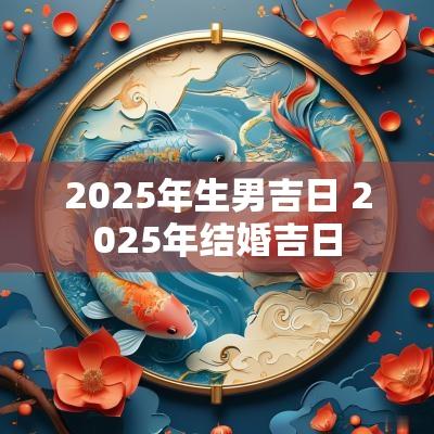 2025年生男吉日 2025年结婚吉日