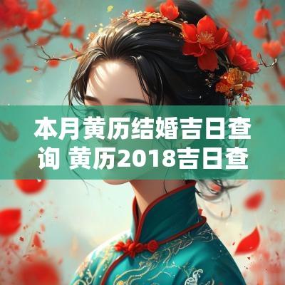 本月黄历结婚吉日查询 黄历2018吉日查询结婚