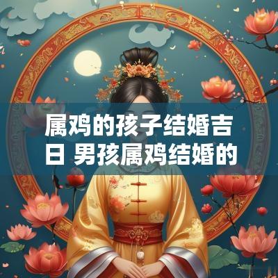 属鸡的孩子结婚吉日 男孩属鸡结婚的大利月
