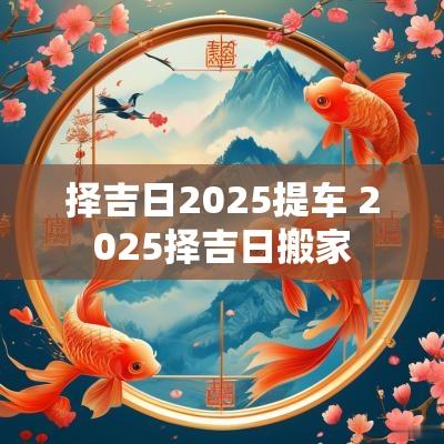 择吉日2025提车 2025择吉日搬家