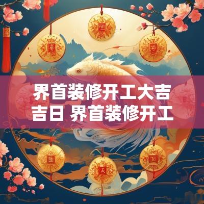 界首装修开工大吉吉日 界首装修开工仪式