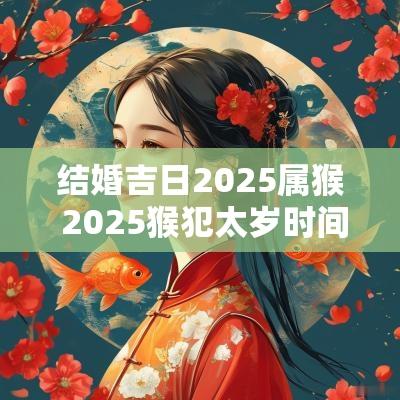 结婚吉日2025属猴 2025猴犯太岁时间