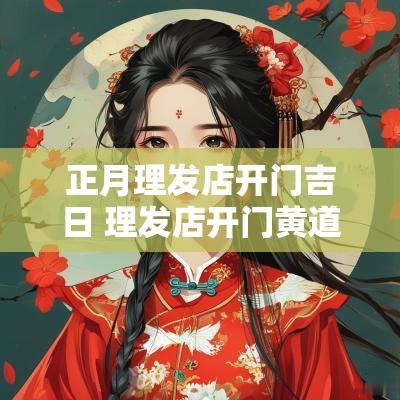 正月理发店开门吉日 理发店开门黄道吉日