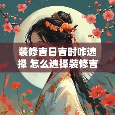 装修吉日吉时咋选择 怎么选择装修吉日吉时