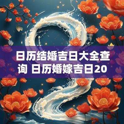 日历结婚吉日大全查询 日历婚嫁吉日2025