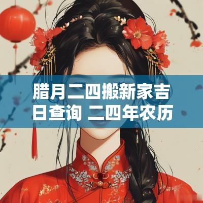 腊月二四搬新家吉日查询 二四年农历腊月结婚吉日
