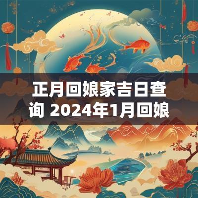 正月回娘家吉日查询 2025年1月回娘家吉日