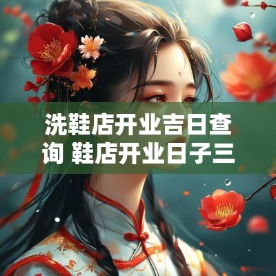 洗鞋店开业吉日查询 鞋店开业日子三大忌