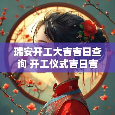 瑞安开工大吉吉日查询 开工仪式吉日吉时表