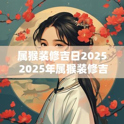 属猴装修吉日2025 2025年属猴装修吉日