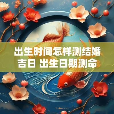 出生时间怎样测结婚吉日 出生日期测命格