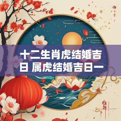 十二生肖虎结婚吉日 属虎结婚吉日一览表