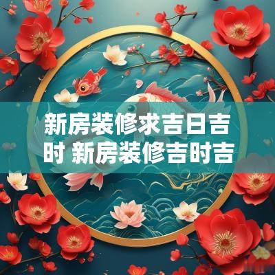 新房装修求吉日吉时 新房装修吉时吉日查询表