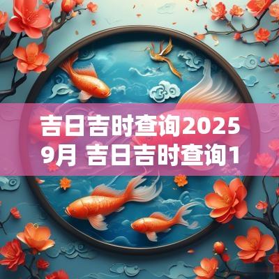吉日吉时查询20259月 吉日吉时查询1990