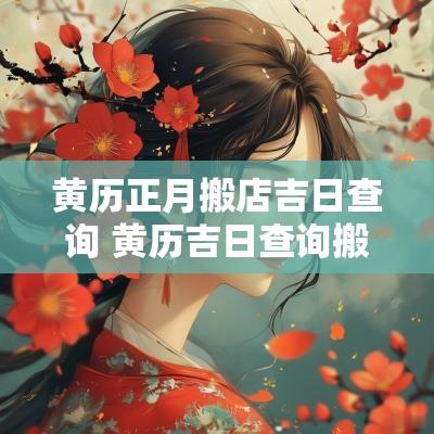 黄历正月搬店吉日查询 黄历吉日查询搬办公室