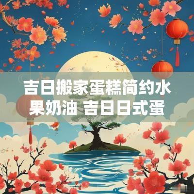 吉日搬家蛋糕简约水果奶油 吉日日式蛋糕